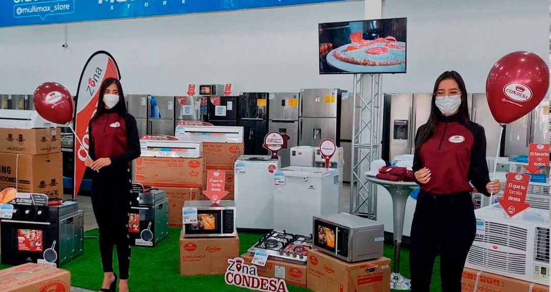 condesa presente en multimax store