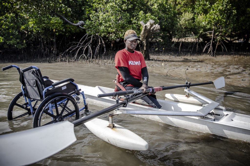 Asiya Mohammed comenzó a entrenar hace cinco años. Foto LUIS TATO / AFP