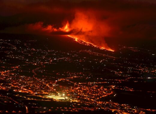 Volcán en La Palma, Canarias. Foto EFE