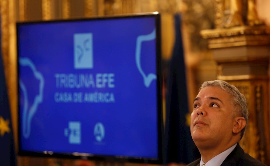 Iván Duque, presidente de Colombia, en Casa de América, Madrid