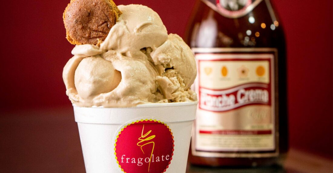 helado de ponche crema