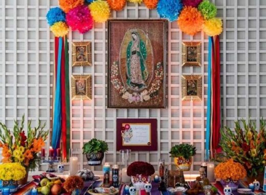 Altar del día de los Muertos en la Casa Blanca