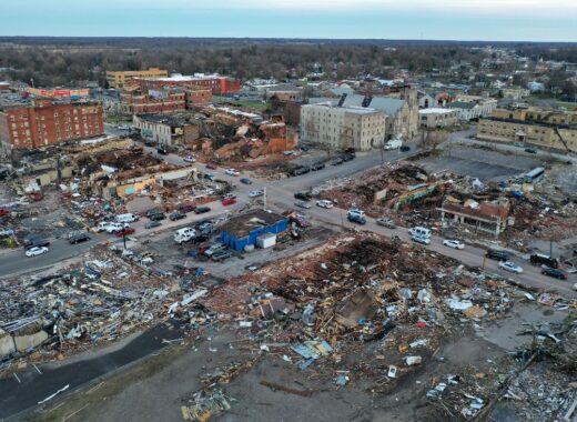 Tornados en Kentucky. Foto: Olson/AFP