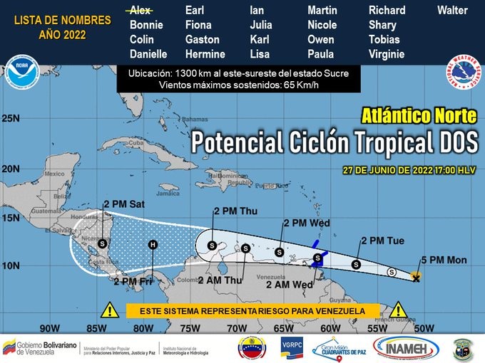 Ciclón en Venezuela
