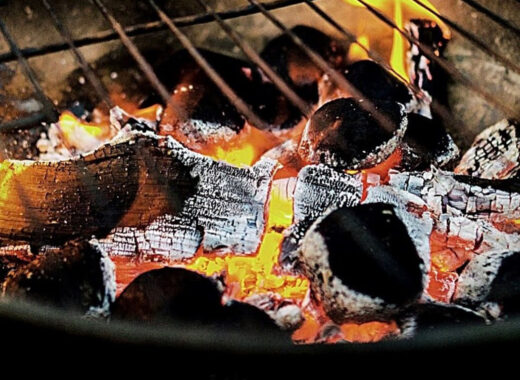 on the grill