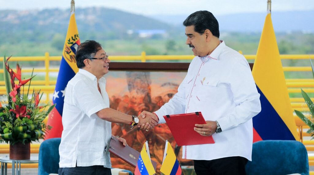 Gustavo Petro y Nicolás Maduro