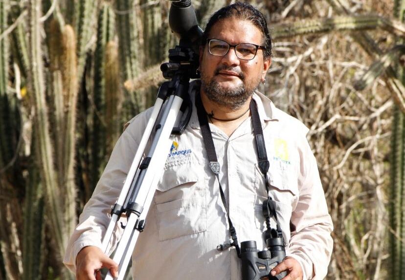 José Manuel Briceño, galardonado por National Geographic. Foto cortesía Bruno García / Provita