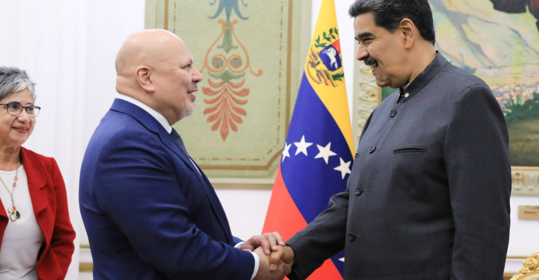 Karim Khan se deshace en elogios a Maduro AFP Foto