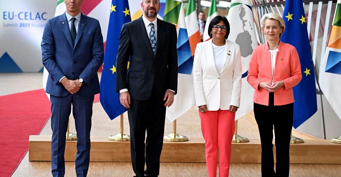 Delcy Rodriguez en Bruselas