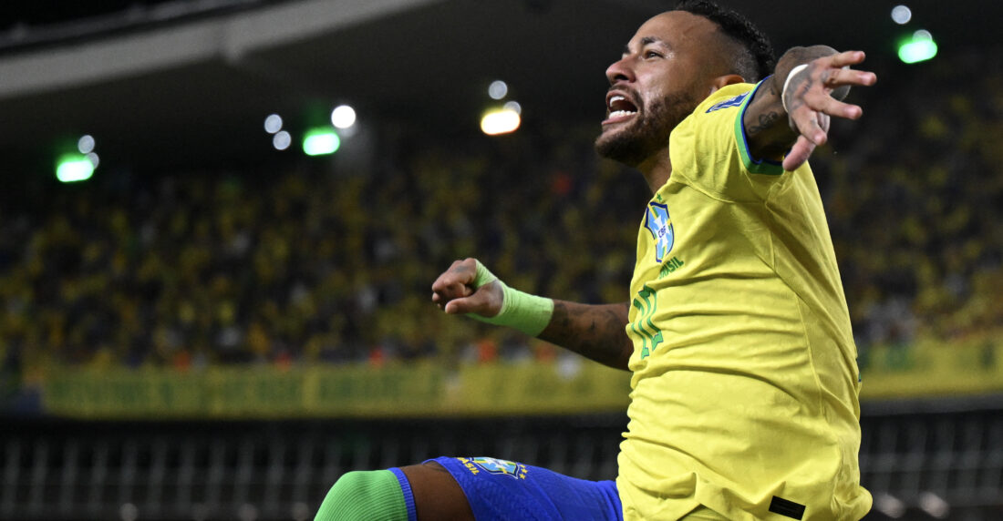 Neymar supera a Pelé. Foto AFP