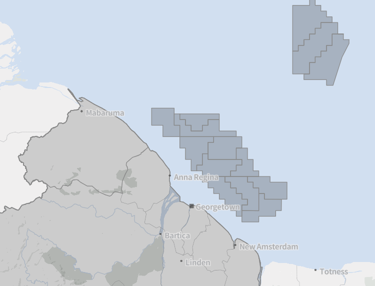 Guyana ofrece nuevos bloques