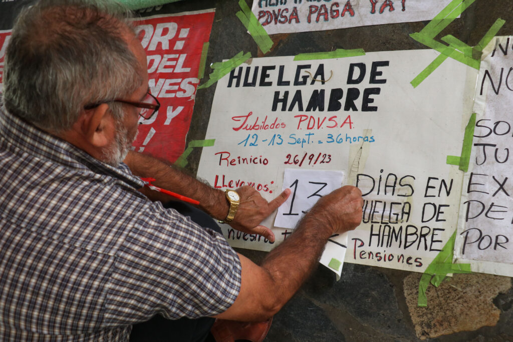 Huelga de hambre jubilados de Pdvsa