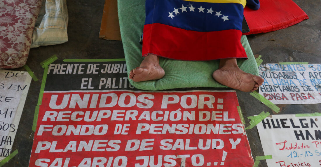 Jubilados de Pdvsa huelga de hambre