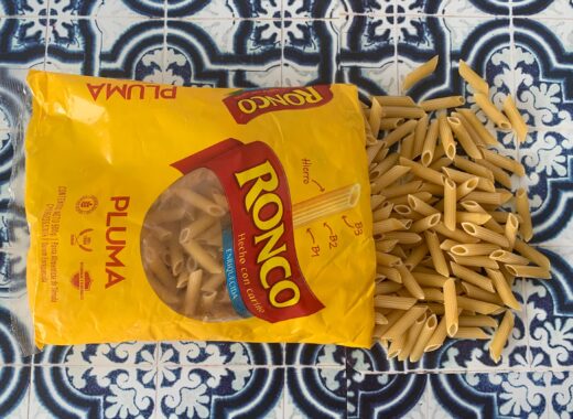 Pasta con vitaminas