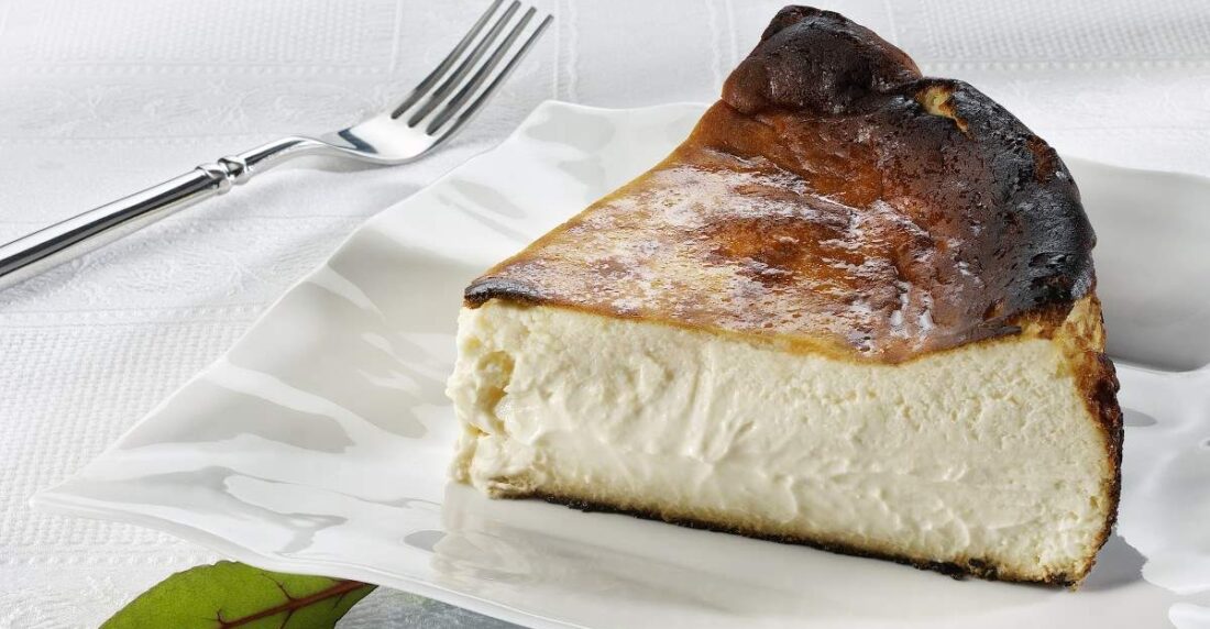 Tarta de queso vasca