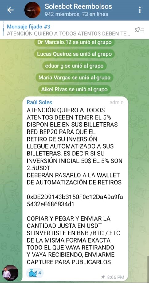 solesbot grupo telegram