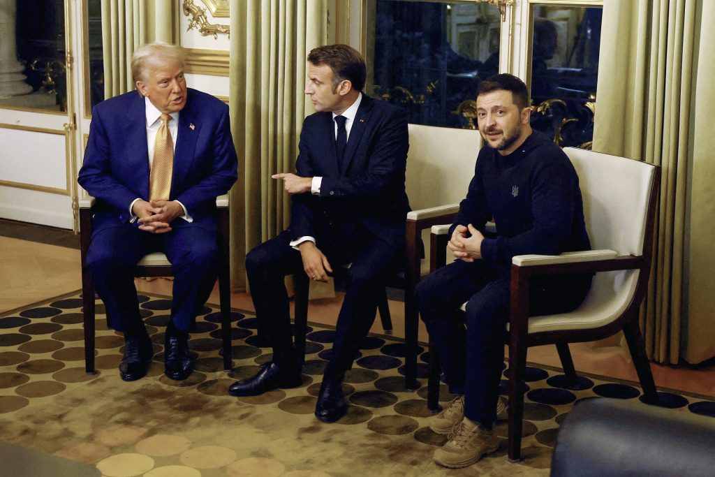 Trump, Macron, Zelenski