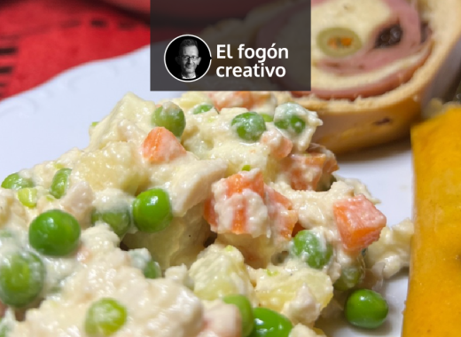 Ensalada de gallina la virreina de la navidad venezolana