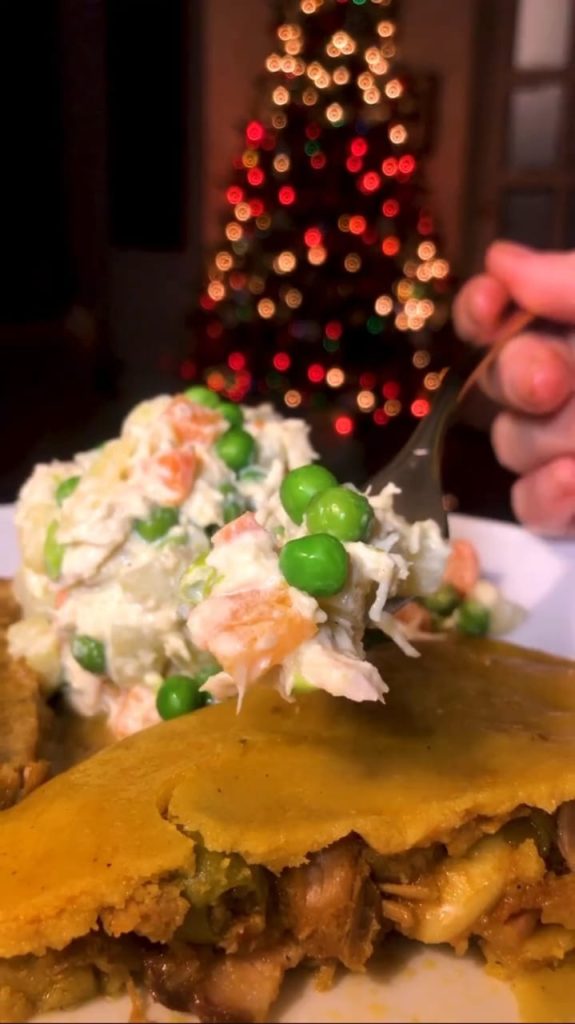 Ensalada de gallina la virreina de la navidad venezolana