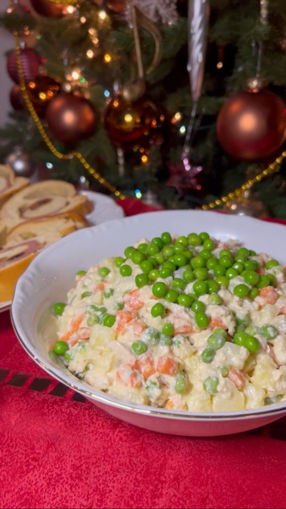Ensalada de gallina la virreina de la navidad venezolana