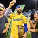 Renato Núñez empató el récord de jonrones de Alex Cabrera en la LVBP