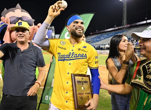 Renato Núñez empató el récord de jonrones de Alex Cabrera en la LVBP