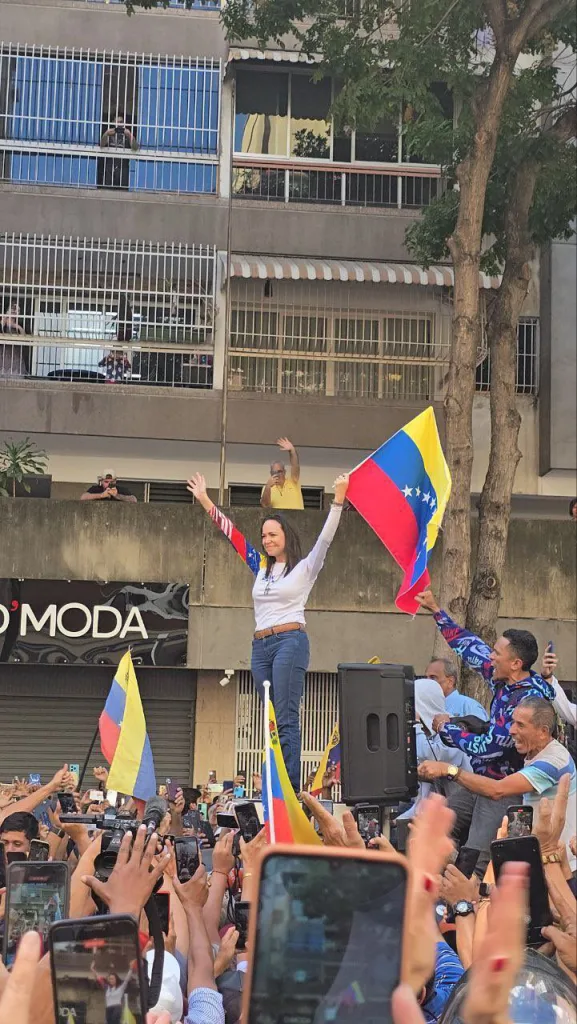 maría corina Machado Protesta 9 enero