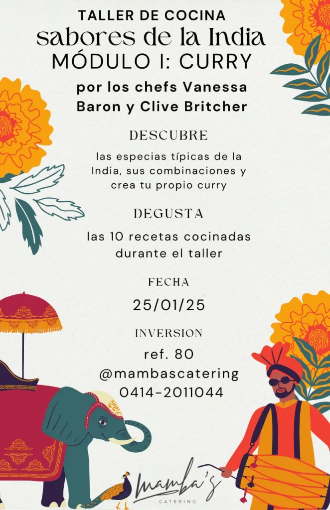 Comida india: Clive Britcher y Vanessa Baron enseñarán todos los secretos del curry