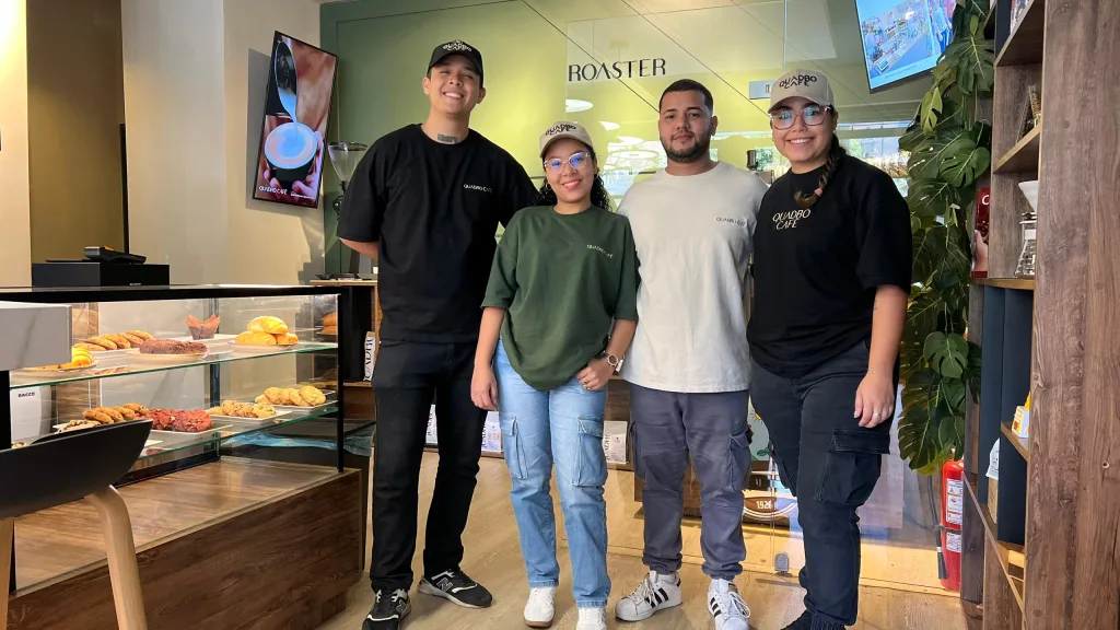 Quadro en Los Palos Grandes: cafés de competencia al alcance de todos