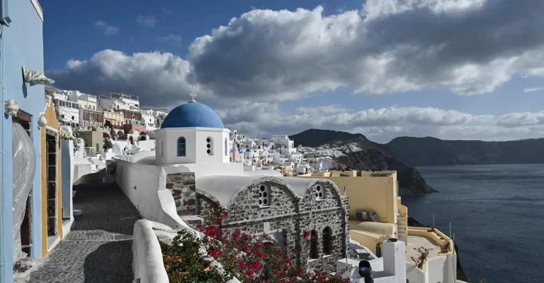 santorini en peligro