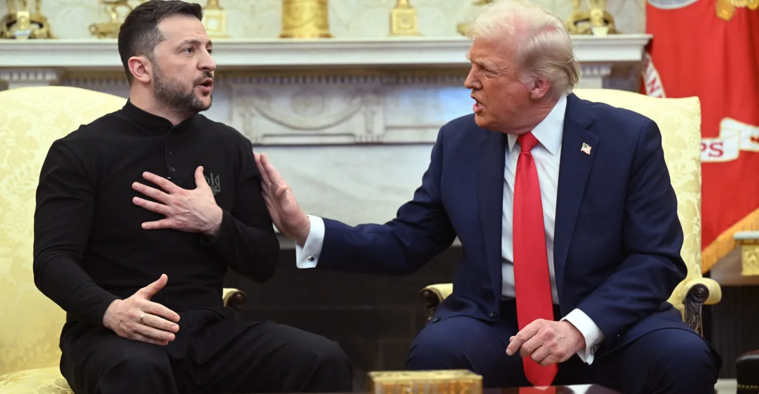 Trump y Zelensky reunidos