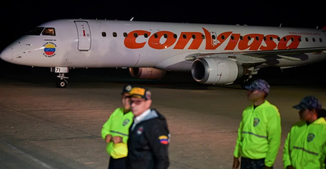 vuelos deportados eeuu migrantes venezuela conviasa