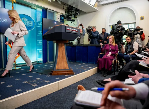 White House press secretary Karoline Leavitt