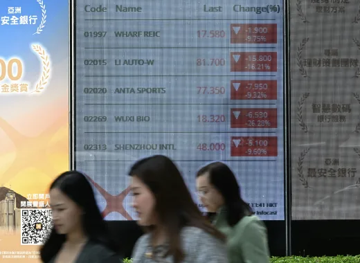 Caída en los mercados asiáticos por True