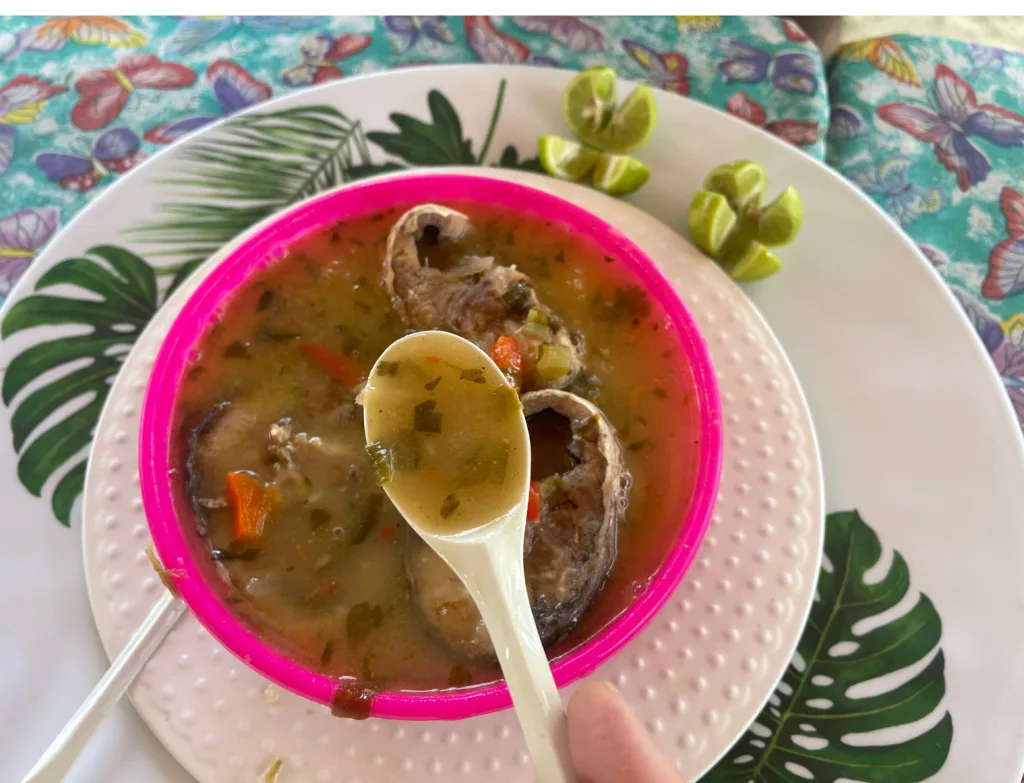 El mejor sancocho de pescado está en Patanemo y lo hace La Bokaina