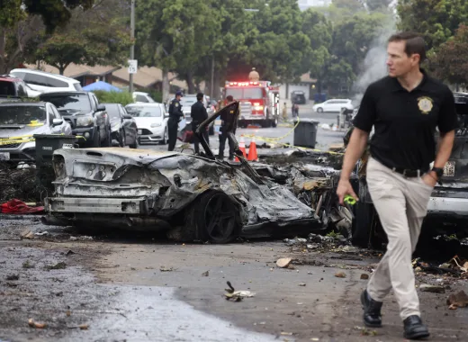 San Diego, choque con avioneta