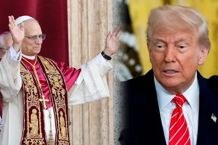 Trump y León XIV