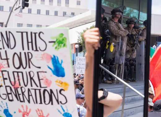 Utah: muere manifestante abaleado en protestas contra Trump