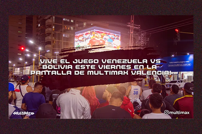Multimax Valencia transmitirá el juego de la Vinotinto ante Bolivia