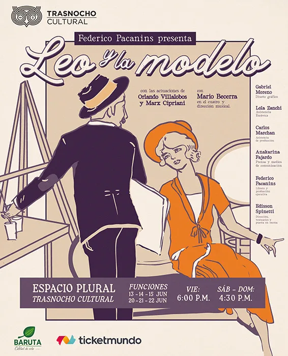 leo y la modelo