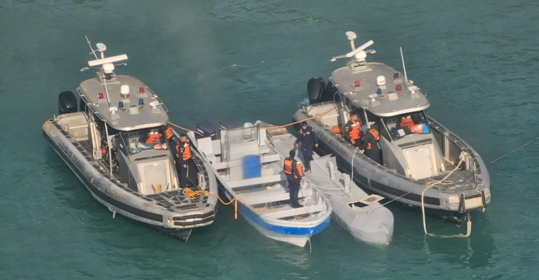 Militares colombianos confiscan un narcosubmarino no tripulado