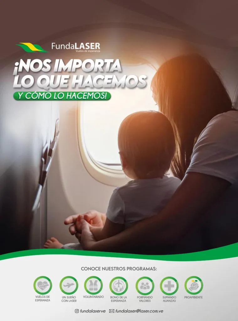 Laser Airlines suma 8.548 "vuelos de esperanza" en 15 años