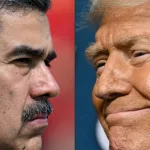 The New York Times Trump amenaza de nuevo a Maduro si no acepta a "presos y personas de instituciones mentales" El gobierno del presidente estadounidense Donald Trump aumentó este jueves 7 de agosto a 50 millones de dólares la recompensa por "información que conduzca al arresto" del presidente de Venezuela Nicolás Maduro, a quien acusa de colaborar con organizaciones de narcotráfico como el Cartel de los Soles y de haber "estrangulado la democracia".