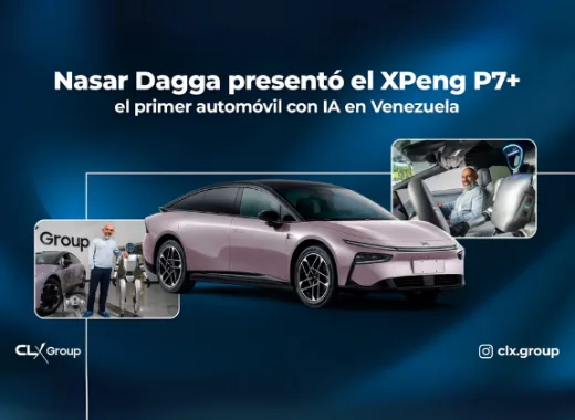 Nasar Dagga presentó el XPeng P7+, el primer carro eléctrico con IA de Venezuela