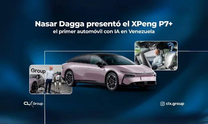 Nasar Dagga presentó el XPeng P7+, el primer carro eléctrico con IA de Venezuela