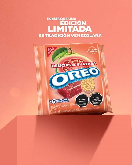 Oreo Delicias de Guayaba: dulzura venezolana en una galleta