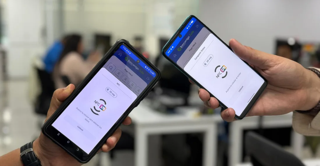 Así se utiliza en pago móvil NFC en Bancamiga