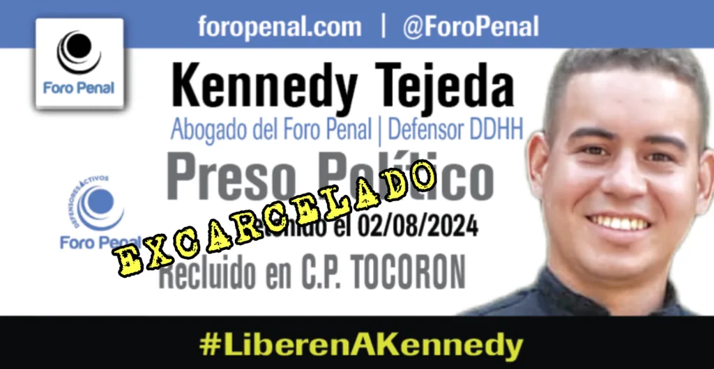 Excarcelan al abogado Kennedy Tejeda y a otros 80 presos políticos este #25Ene