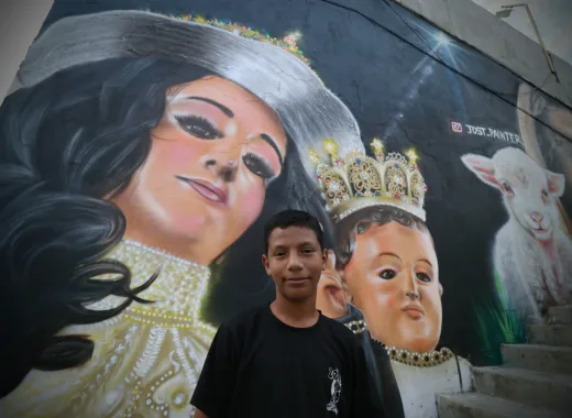 Los rostros de los fieles de la Divina Pastora