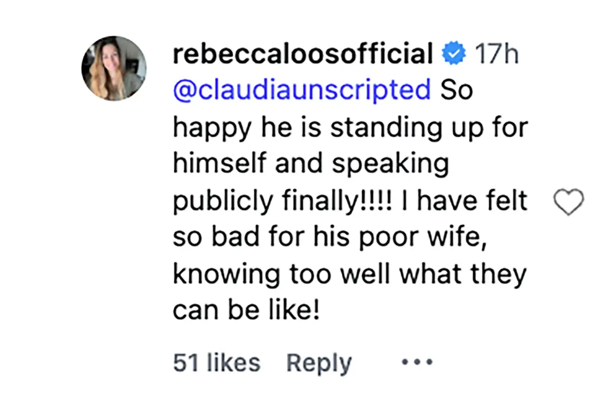 Rebecca Loos tras el comunicado de Brooklyn Beckham